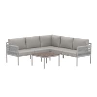 Svea Deidre loungeset - beige/beige polywood