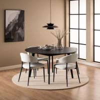 Nøra Alicia ronde eettafel Ø140x76 cm | eikenfineer