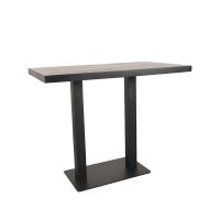 Label51 Restaurant/Bartafel 120x70x92 cm - straight edge - zwart