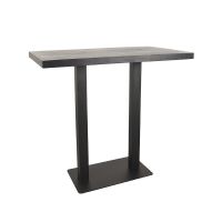 Label51 Restaurant/Bartafel 120x70x108 cm - straight edge - zwart