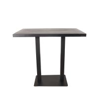 Label51 Restaurant/Bartafel 120x70x108 cm - straight edge - zwart