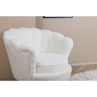 Svea Rano fauteuil - teddy - wit