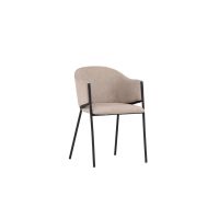 Svea Eveline eetkamerstoel - velvet - beige