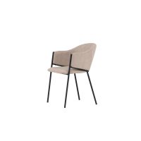 Svea Eveline eetkamerstoel - velvet - beige