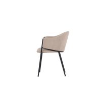 Svea Eveline eetkamerstoel - velvet - beige