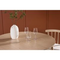 Svea Ugo ronde eettafel - ø120 cm - rubberhout - whitewash