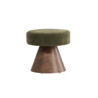Svea Tanaka ronde poef - 48 cm - mokka