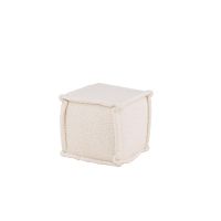 Svea Rex hocker - boucle - lichtgrijs