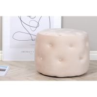 Svea Juno hocker - velvet - beige