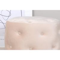 Svea Juno hocker - velvet - beige