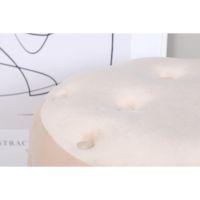 Svea Juno hocker - velvet - beige
