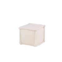 Svea Rex hocker - boucle - lichtgrijs