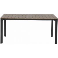 Arezzo tuintafel rechthoek polywood teaklook 160x90 cm van het woonmerk Les