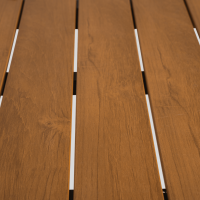 Arezzo tuintafel rechthoek polywood teaklook 130x70 cm van het woonmerk Les