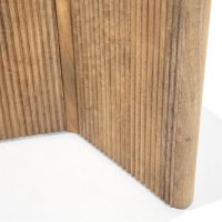 Eleonora Ronde eettafel Sara - Mango hout & travertin - Ø130x76 cm