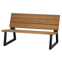 Banco outdoor hout naturel/metaal bank van het woonmerk WOOOD