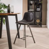 Fraaai Barstoel Jill Kuip Zwart 66 cm - Outlet A