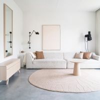 By-Boo Vloerkleed Pebble ovaal