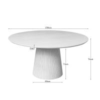 Starfurn Ronde eettafel Solana mangohout 150 cm - bruin