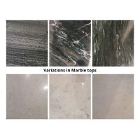 Livingfurn Jamie salontafel marmer wit/goud - set van twee