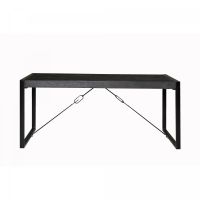 Livingfurn Norris eettafel 180x90 cm - zwart