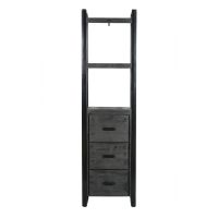 Livingfurn Norris stellingkast met lades 55 cm - zwart