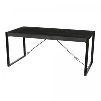 Livingfurn Norris eettafel 140x80 cm - zwart