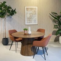 Livingfurn Salvator ronde eettafel - Ø130cm - hout