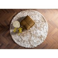 Woood Praline vloerkleed rond 200 cm