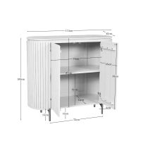 Starfurn Dressoir Solana mangohout 115 cm - zand