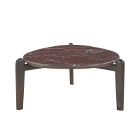 Starfurn Salontafel Alva marmer 81 cm - bruin/rood