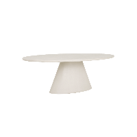 Tower Living Mello eettafel ovaal - 240 cm - wit