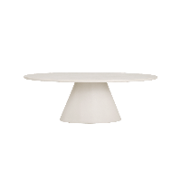 Tower Living Mello eettafel ovaal - 240 cm - wit