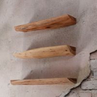 Fraaai Woody wandplank set van drie