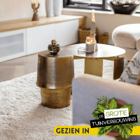 Starfurn Ronde bijzettafel Glamor - ø30 cm - goud