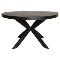 Starfurn Eettafel Denver Ø110 cm - zwart