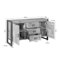 Starfurn Dressoir Britt 160 cm - naturel