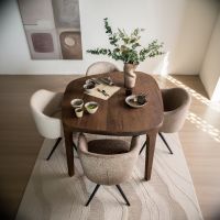Eleonora Taylor eettafel 140x120 cm - bruin