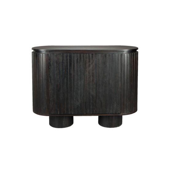 Kenji dressoir mangohout- zwart