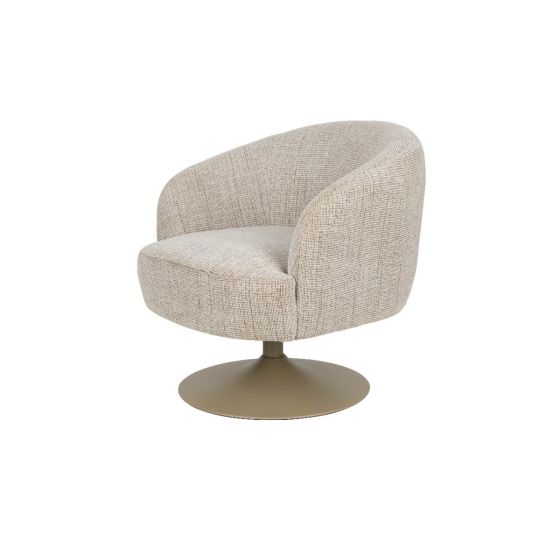Rolland draaifauteuil - beige/bruin