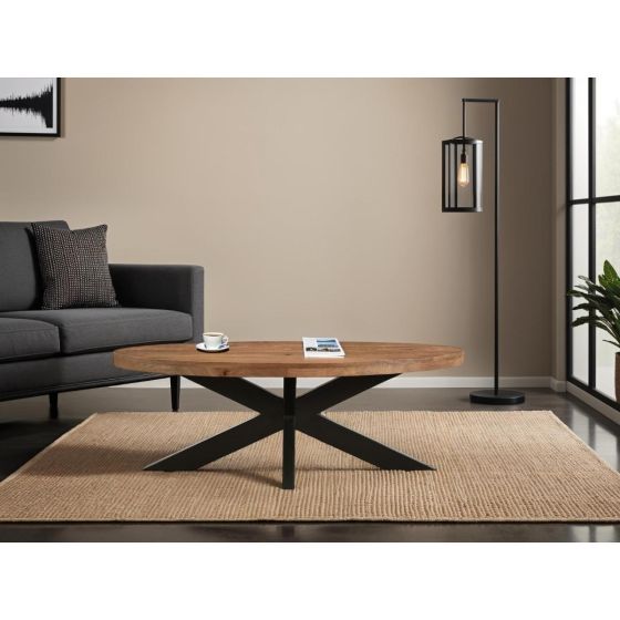 Sturdy eettafel ovaal 130 cm - naturel