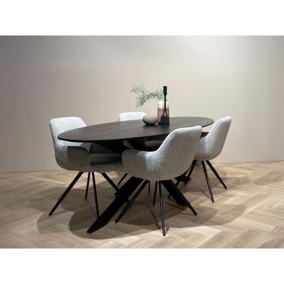 Kala eettafel 200 cm - zwart