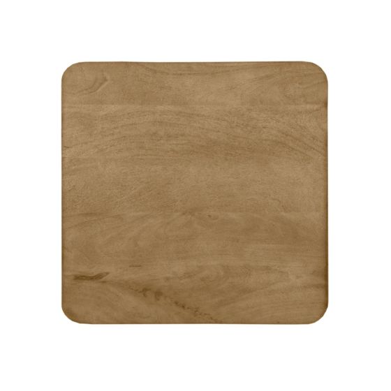 Restaurant/Bartafel Blad Vierkant Sloppy Edge 70x70 cm - naturel mangohout