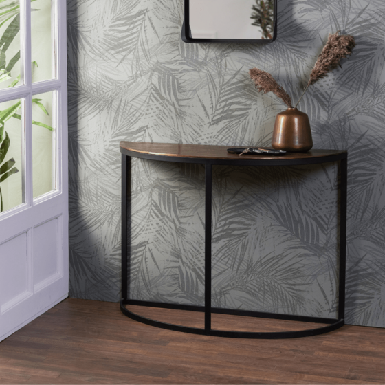 Peto sidetable 100x42x76 cm antiek brons/zwart van het woonmerk Light & Living