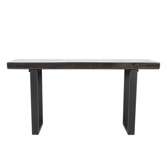 Mayen sidetable 160x44x82 cm glanzend zwart van het woonmerk Light&Living