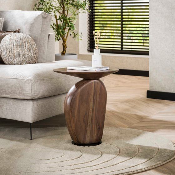 Dixie bijzettafel - massief acacia glaze bruin