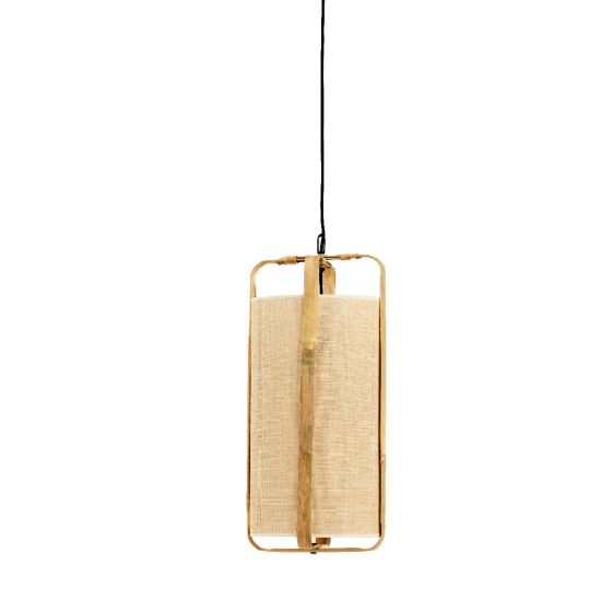 Sendai hanglamp Ø32x60 cm - zand+bamboe naturel