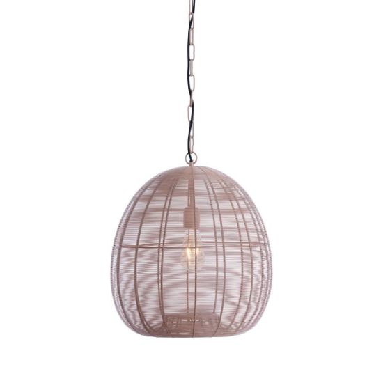 Oliveria hanglamp ø41x50 cm - licht roze