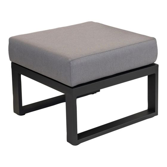 Tormenta lounge hocker - grijs/zwart