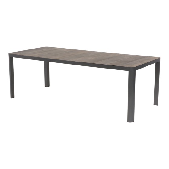Tuintafel Castilla nuance 220x100 cm - bruin